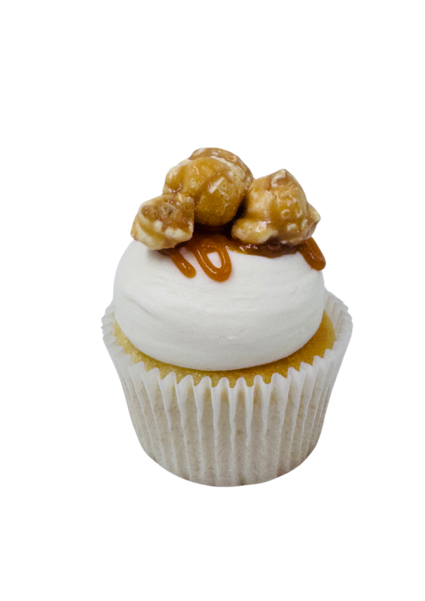 Vanilla Salted Caramel Popcorn Cupcake