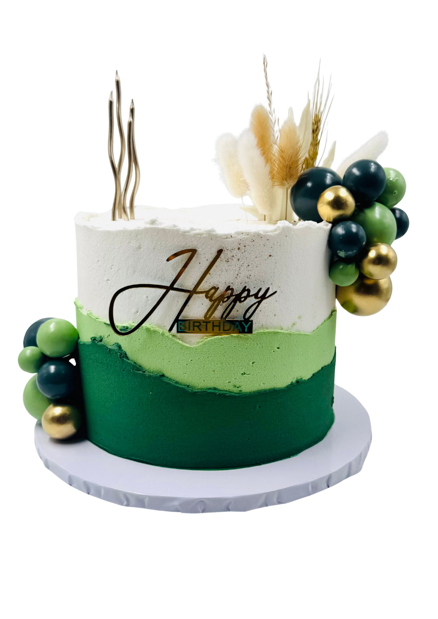 White and Green Elegance
