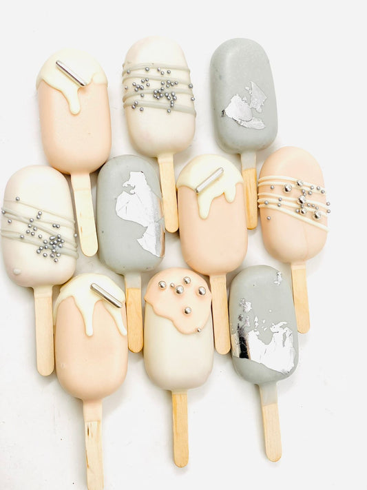 2 - Metalic Chic Cakesicles