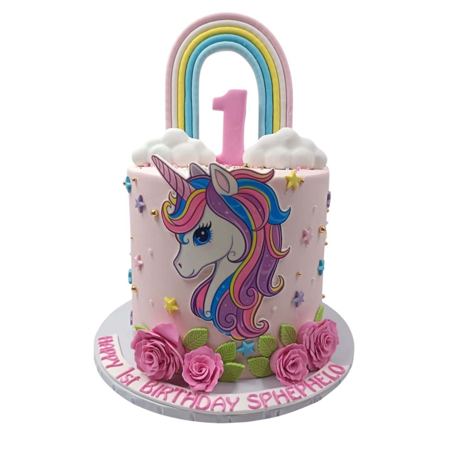 Rainbow Unicorn Cake