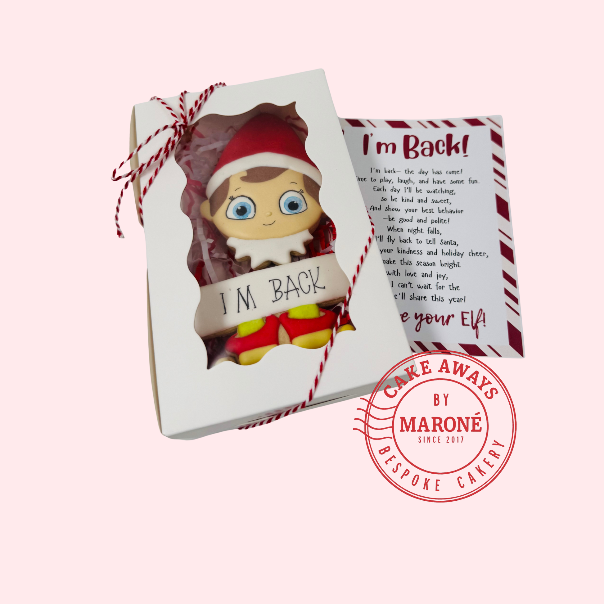 I'm Back Elfie Cookies
