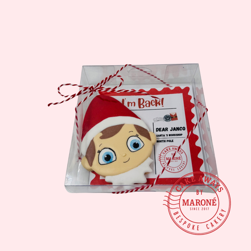 I'm Back Elfie Cookie