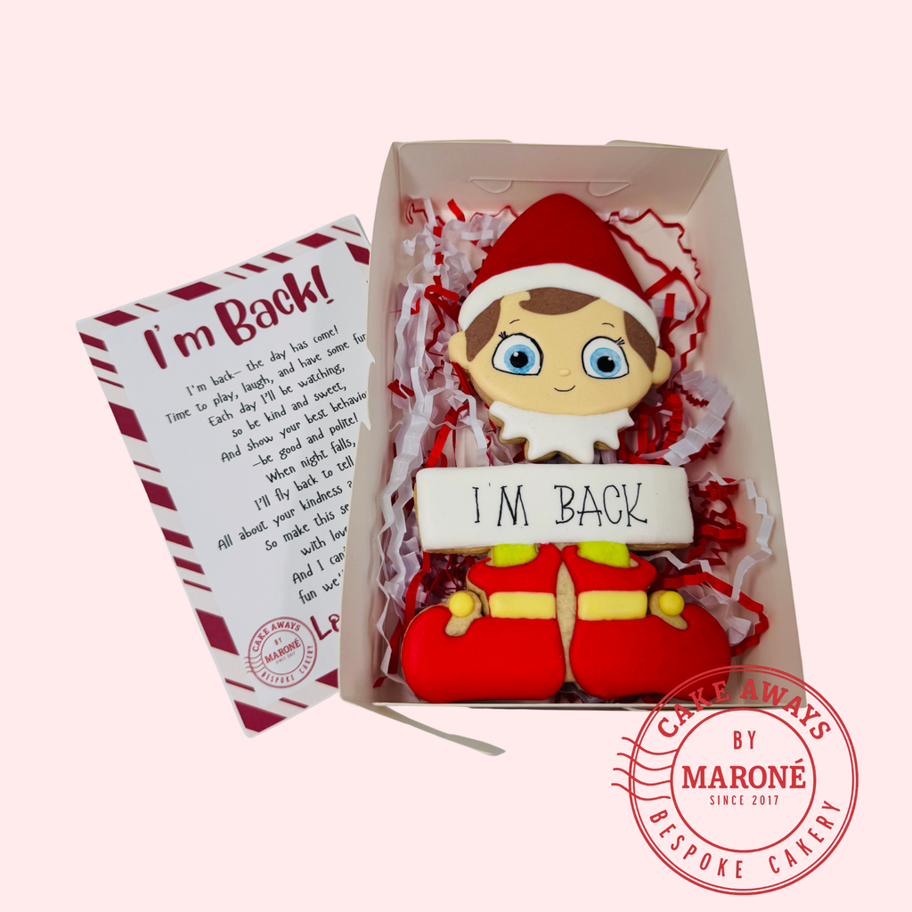 I'm Back Elfie Cookies