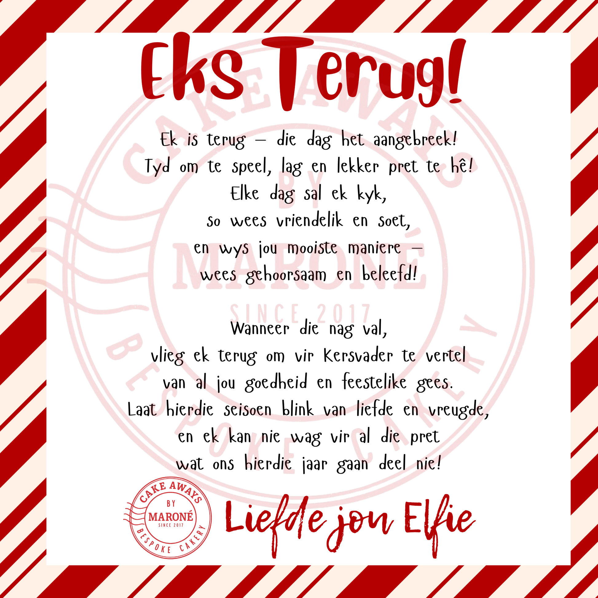 I'm Back Elfie Cookies