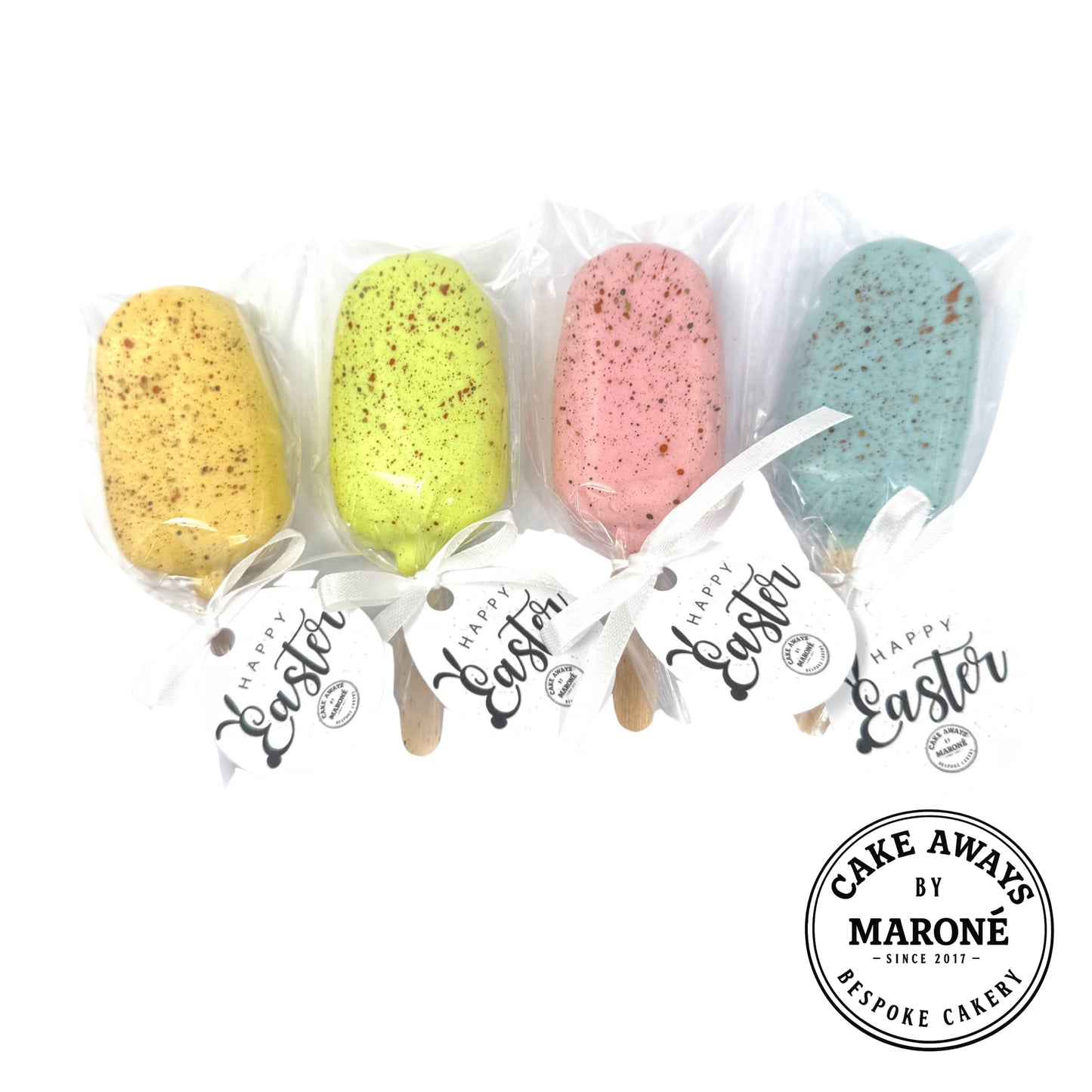 Easter Speckled Cakesicles