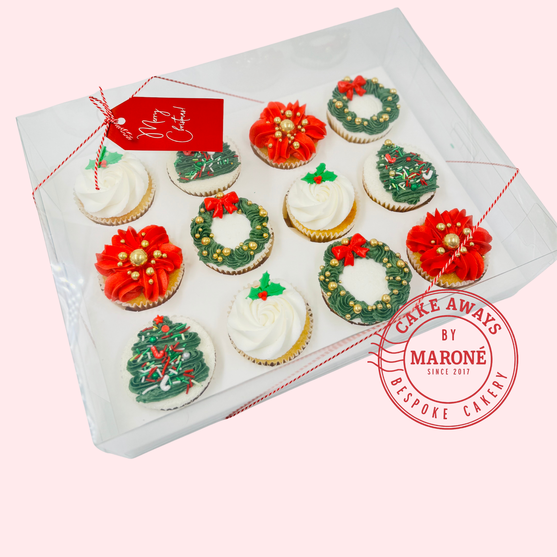 Christmas Themed Cupcakes