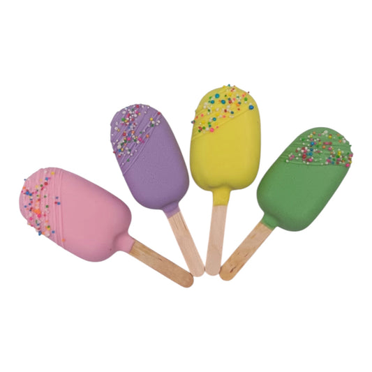 Rainbow Colour Sprinkle Cakesicles