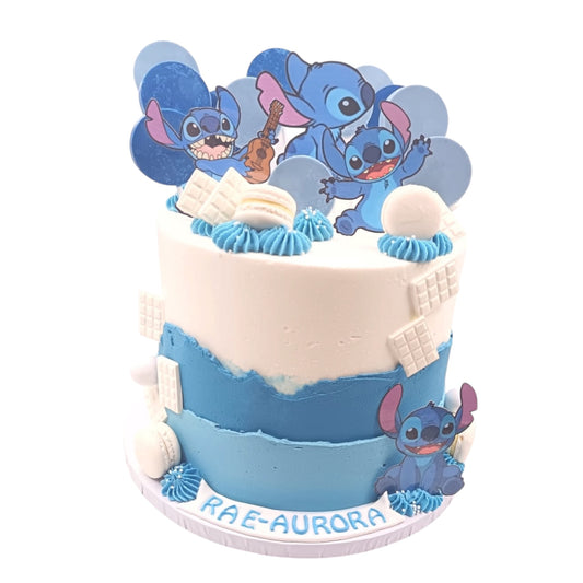 Blue bottom Stitch Cake