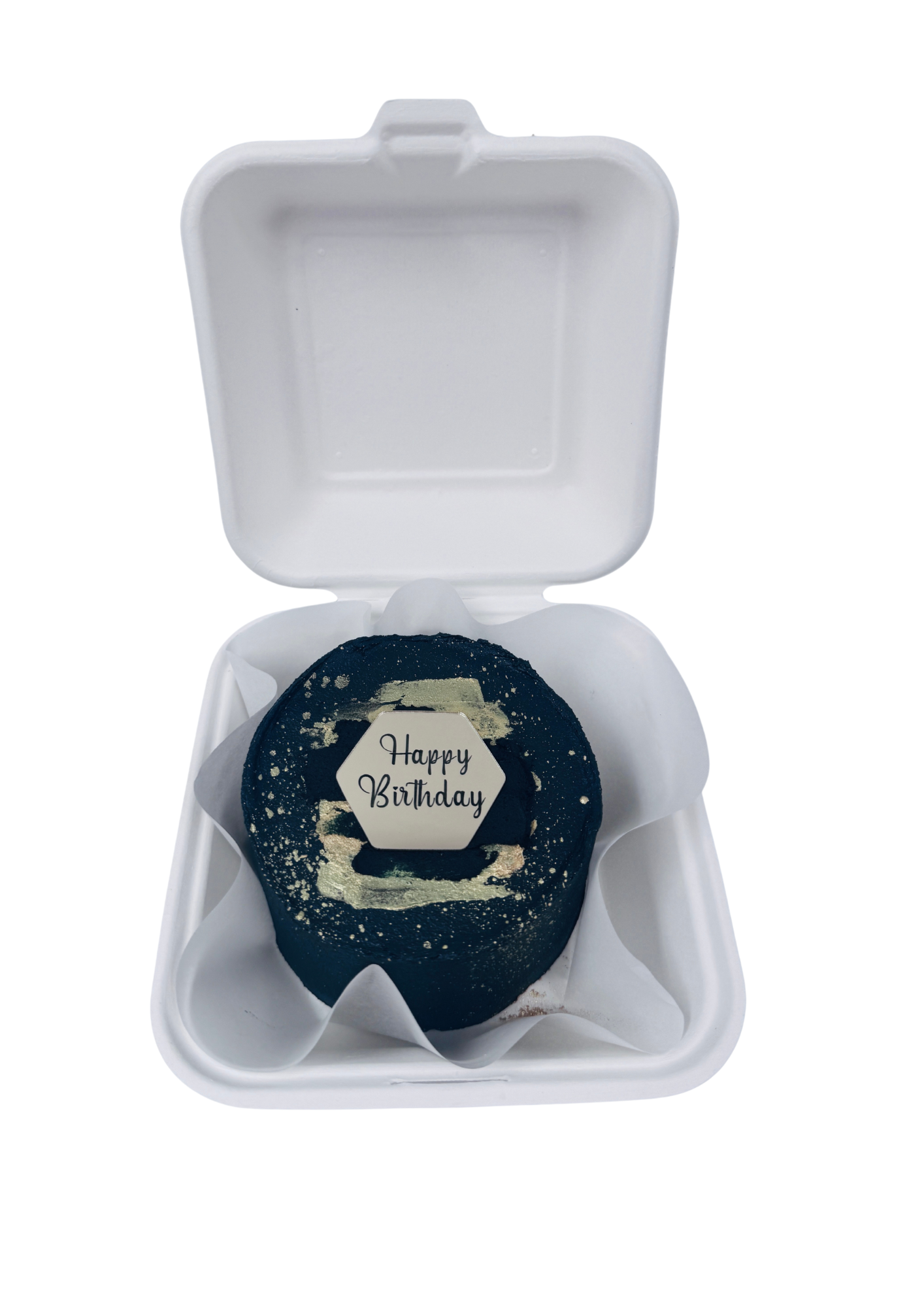 Black and gold smudge bento