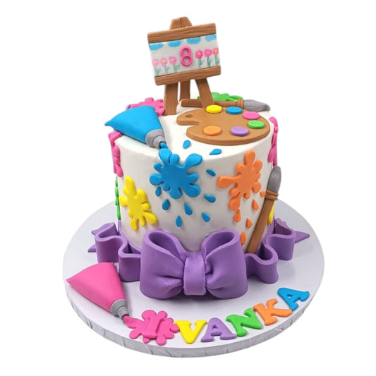 Paint Art Splat Cake