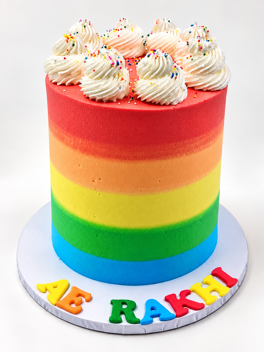 Bright Rainbow Cake