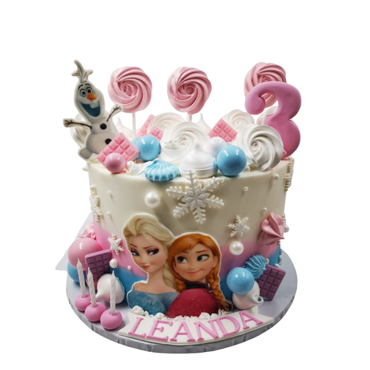 Elsa And Anna Cake