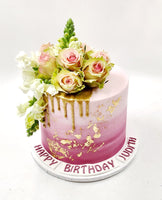 Ombre Floral Cake