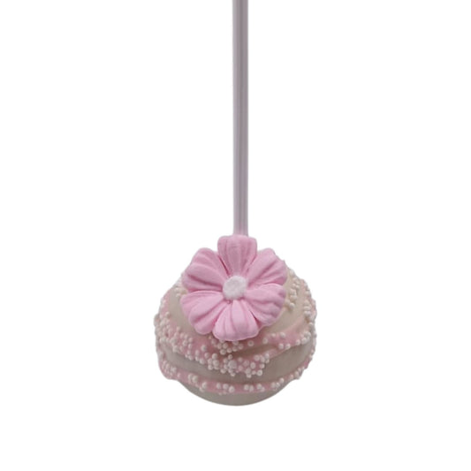 Pink Daisy Cake pop